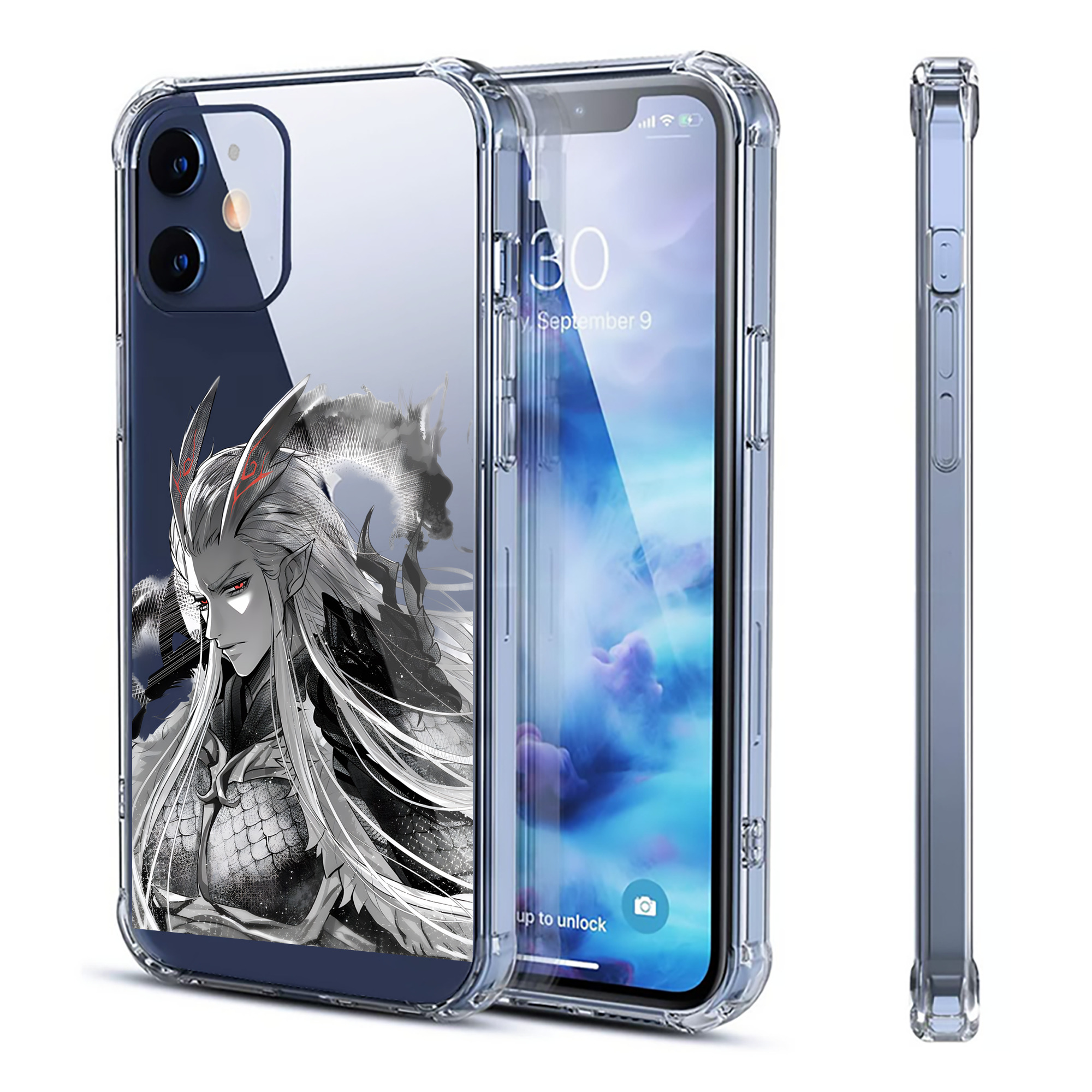 （画像用） Ne Zha 2 ナタ 魔童の大暴れ 【iPhone 12シリーズ対応】透明スマホケース（クリアソフトケース）